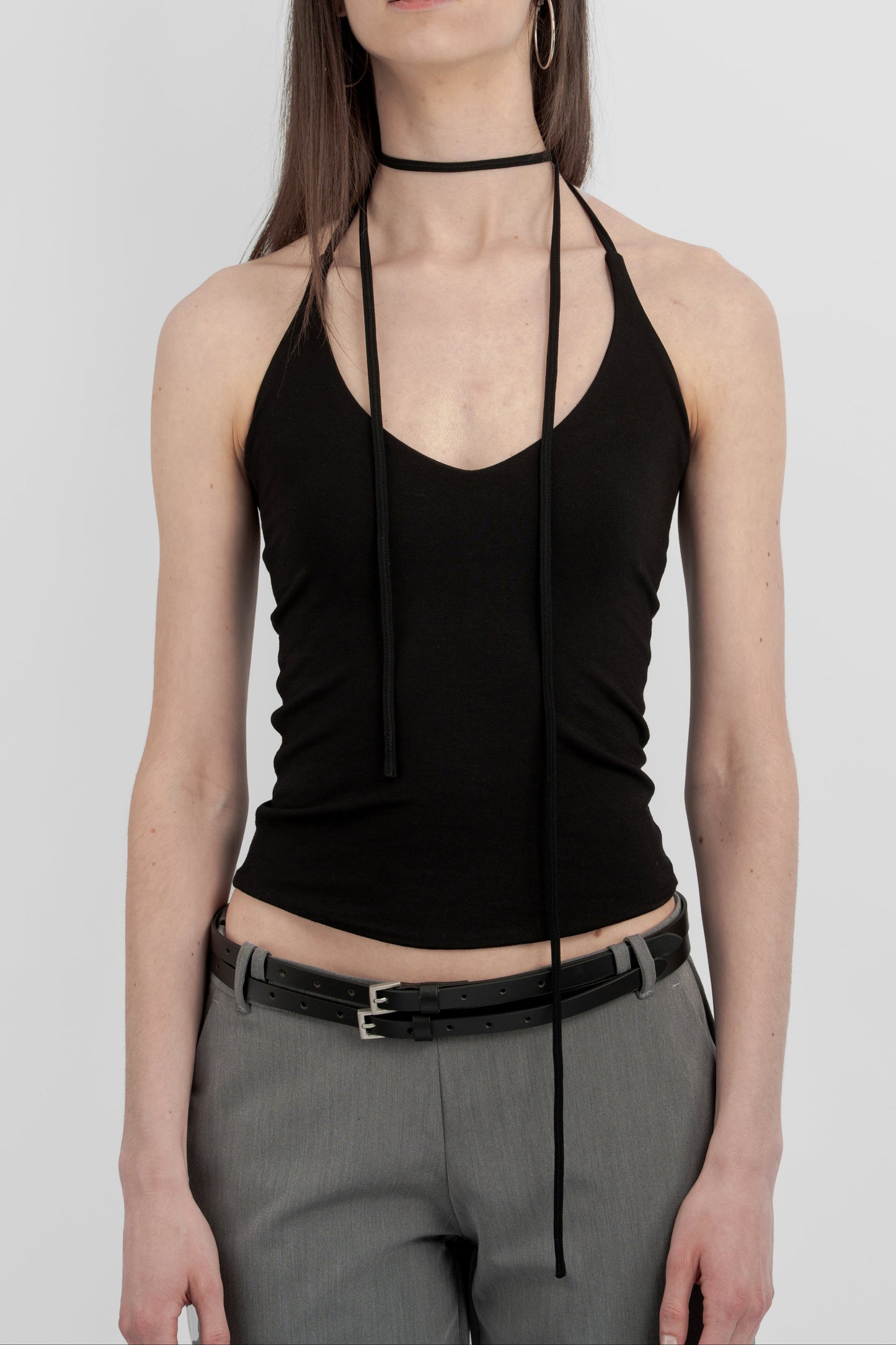 Jersey Top mit langen Trägern