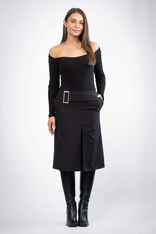 Midirock mit abnehmbarer Schnalle