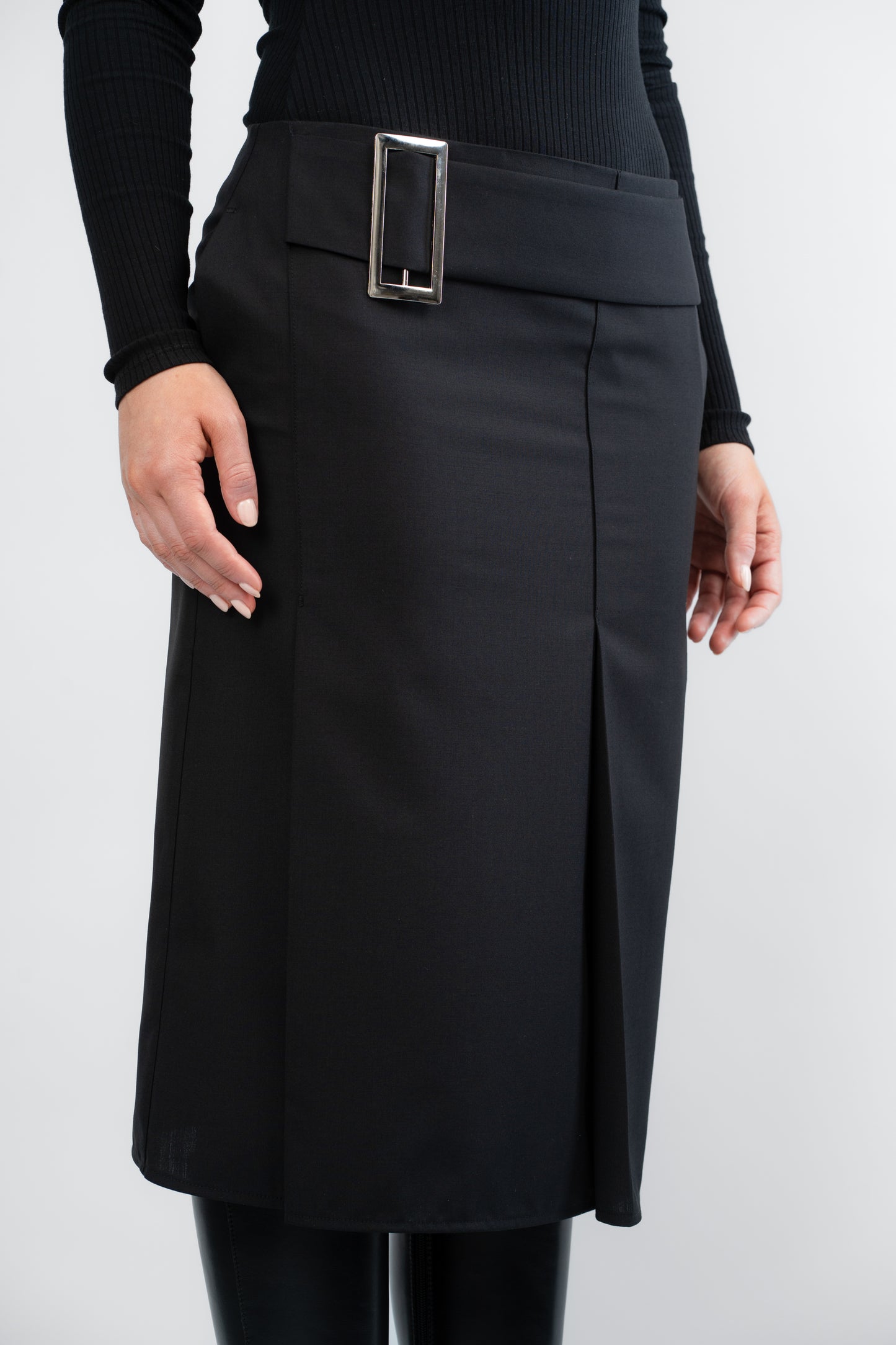 Midirock mit abnehmbarer Schnalle