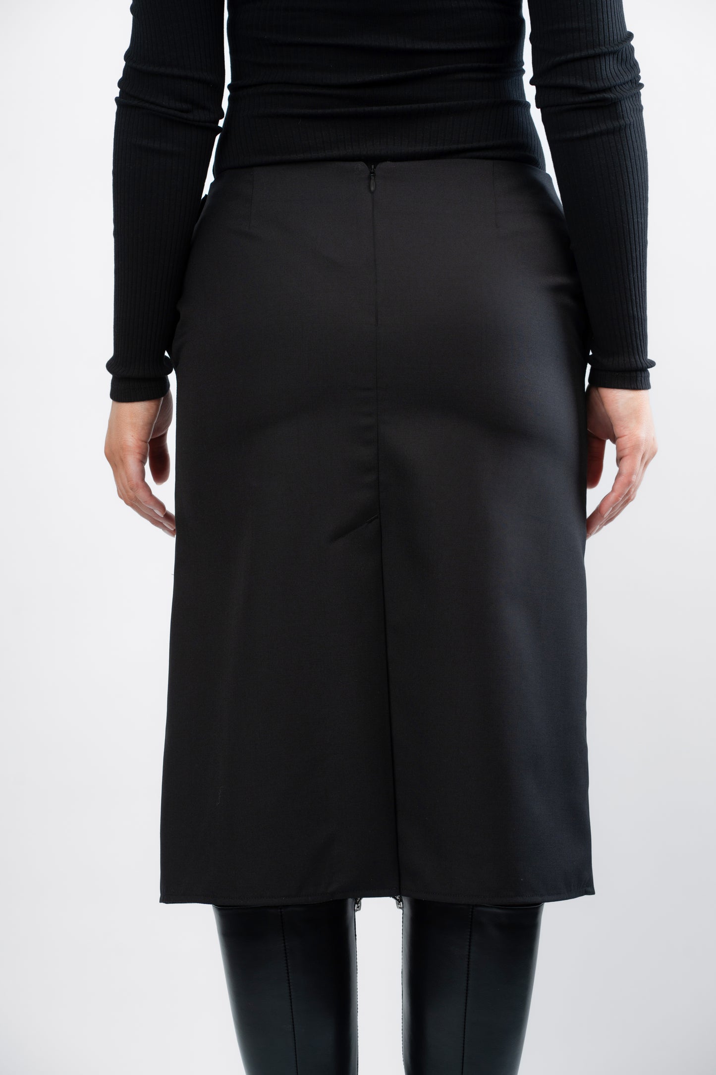 Midirock mit abnehmbarer Schnalle