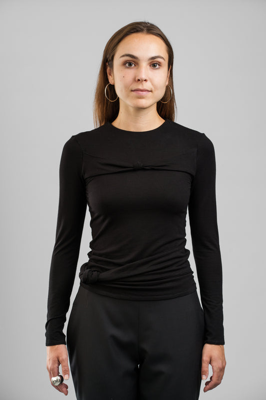 Jersey Oberteil mit Knotendetails