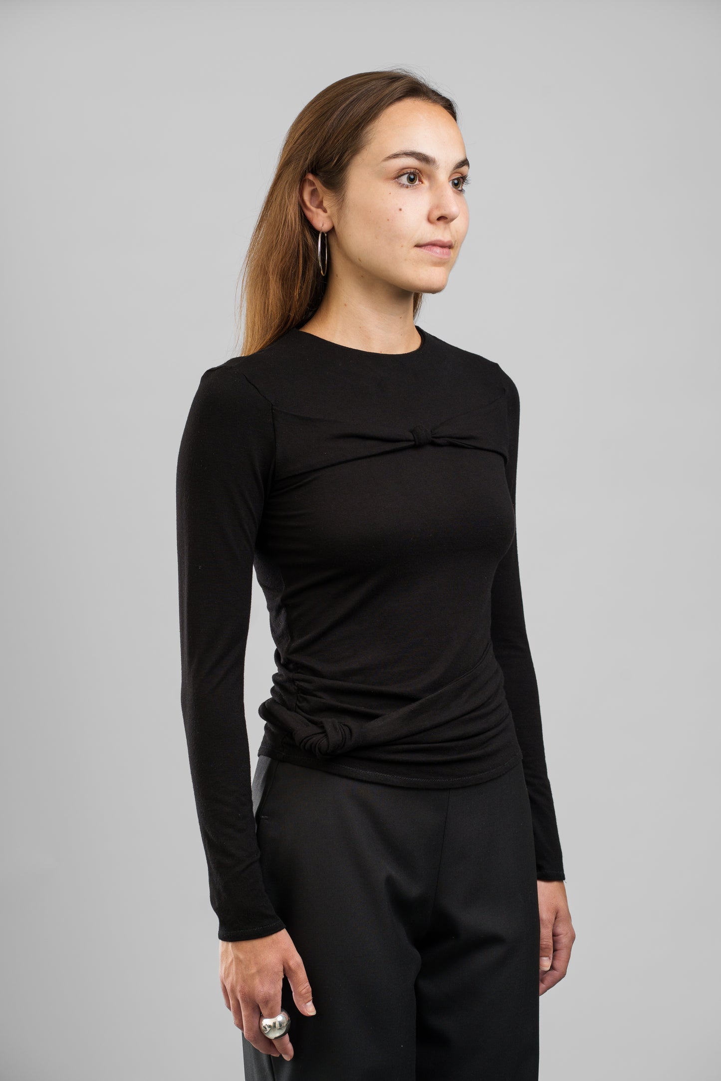 Jersey Oberteil mit Knotendetails