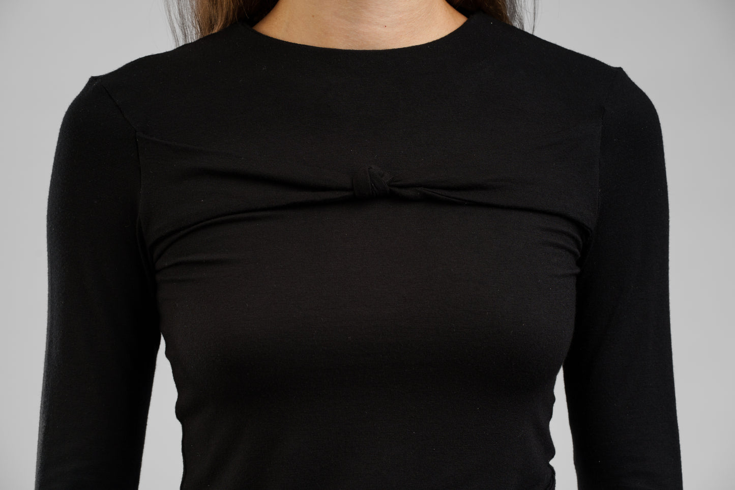 Jersey Oberteil mit Knotendetails