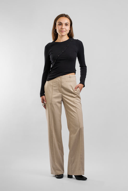 Hose mit halbem Bund & Leistentasche