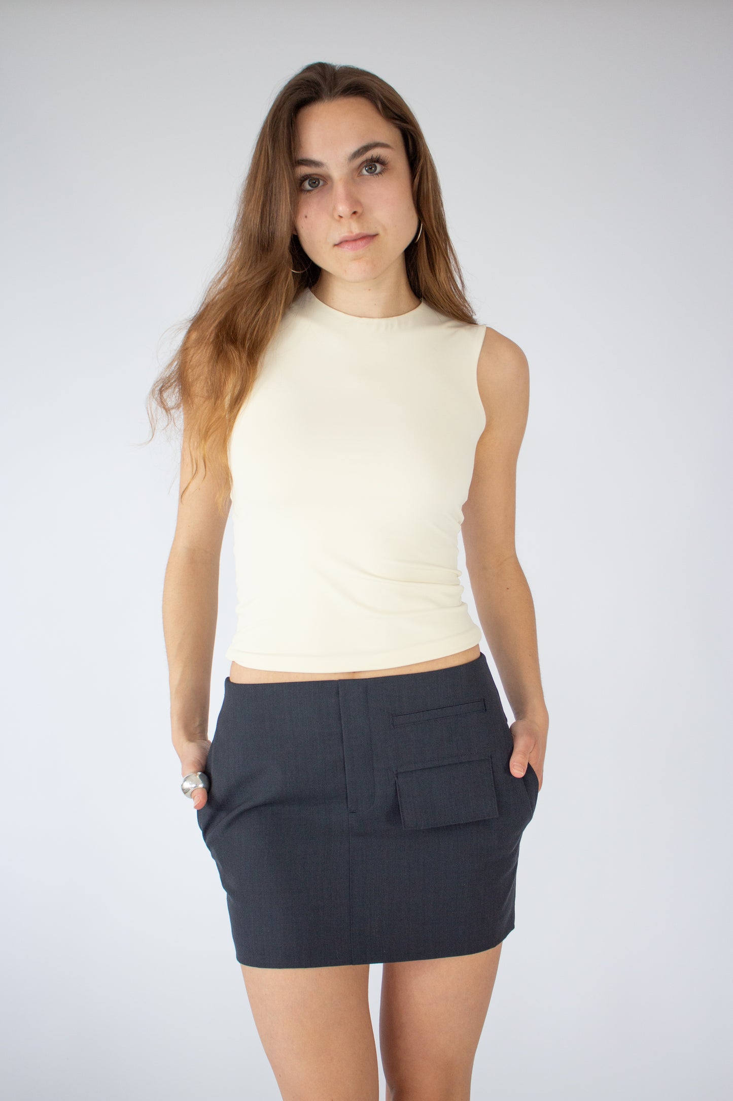 Minirock mit Statement-Taschendetail